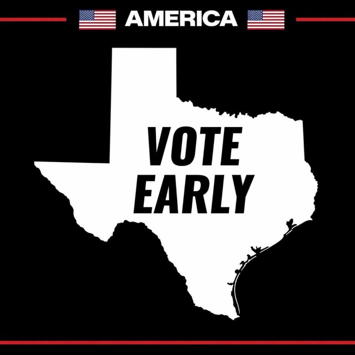 america's tweet photo. Texas, Get out And Vote EARLY for Republicans Today 

https://t.co/KwVDtLoiDS https://t.co/C0vahC4Vc9