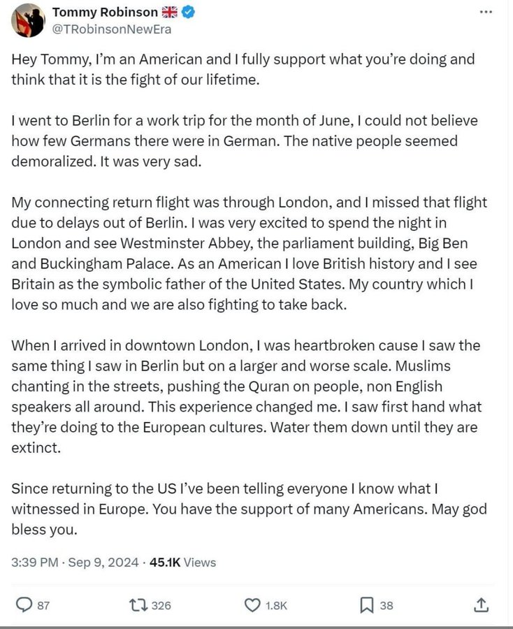 BladeoftheS's tweet photo. Tommy Robinson sent a letter to himself, he meant to log out and send it from a different account.

But he didn't.

Don't RT 🤣 https://t.co/s44GYjKxZC