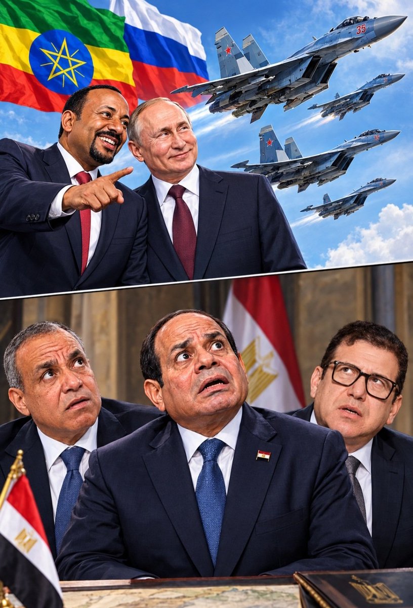EthiopiaArabic1's tweet photo. 🔴 #إثيوبيا : أكبر صفعة لنظام القاهرة.. تفوق جوي جديد لإثيوبيا على مصر. 🇪🇹🇪🇹🇪🇹 https://t.co/TkFyDlCBMv