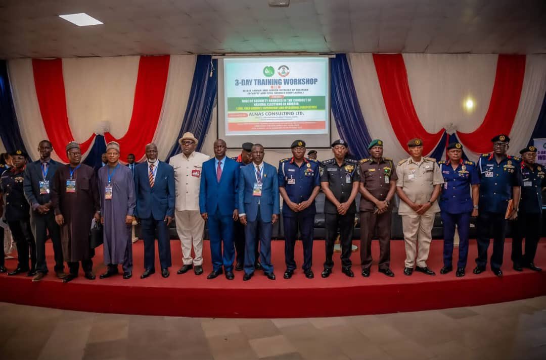 tolanyszn's tweet photo. NSCDC CG Tasks Personnel on Strict Adherence to Rules of Engagement Ahead of 2027 General Elections

The Commandant General of the Nigeria Security and Civil Defence Corps (NSCDC), Professor Audi Ahmed Abubakar mni, OFR, has charged officers of the Corps to embrace neutrality, professionalism and thoroughness as the country enters the general election season in 2027. He urged them to safeguard Nigeria's democracy and ensure hitch-free elections by providing adequate security for electoral materials, electoral umpires and other critical stakeholders.

Professor Audi made this remark on Tuesday, October 27, 2026, at the Corps headquarters in Abuja while declaring open a three-day workshop for 216 officers and men drawn from the 36 State Commands, the Federal Capital Territory and 18 Zonal Commands. The participants were specially being trained on election matters alongside other critical stakeholders.

The CG noted that the Corps will not give room for laxity in the upcoming election, which is why it is taking time to train officers on the need to be vigilant and their ability to deescalate situations without using force or how to use force when the need arises.

During his remarks, he vehemently warned against voter intimidation, abuse of citizens, abandonment of duty posts and obedience to unlawful orders, stressing that national interest must remain paramount. He emphasized the need to ensure a smooth election and understand the legal framework, operational procedures, intelligence gathering and integration with sister agencies in ensuring free and fair elections.

"We must not wait till Election Day to familiarize ourselves with electoral rules. The rules of engagement help officers to protect the process, citizens and defend the democracy that we are currently enjoying," he said.

The workshop, organized in collaboration with Alnas Consulting Limited, is themed "Role of Security Agencies in the Conduct of the General Elections in Nigeria: Legal, Field Conduct, Supervisory and Operational Perspectives."

In his welcome address, the Chief Responsibility Officer of Alnas Consulting Limited, Prof. Nasirdeen Usman, mni, described the Corps as a critical component of Nigeria's security architecture and urged participants to cascade the knowledge gained to other personnel.

The event also featured goodwill messages from representatives of the Inspector-General of Police, the Director-General of the Department of State Services, the Controller-General of Corrections, the Comptroller-General of the Nigeria Immigration Service and the Chief Executive Officer of TAF Africa, Ambassador Dr. Jake Ekpelle.

As the nation approaches 2027, the NSCDC reaffirms its commitment to peaceful elections, inter-agency synergy, and the protection of every Nigerian's democratic rights.