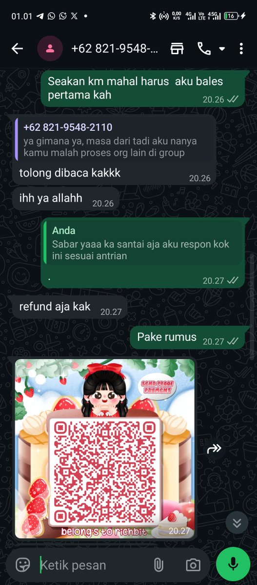 LilverseDigital's tweet photo. Richbit lagi rame 

juni lalu dia beli claude. janjian otp dan login, besoknya dia lapor hold
aku ngarahin isi format garansi
eh malah ngamok minta refund full
dia bilang otp sebelomnya ga berhasil 
trus ngata ngatain
dia juga pap almetnya guys dia from und*p #zonauang https://t.co/4gckhYDy5X