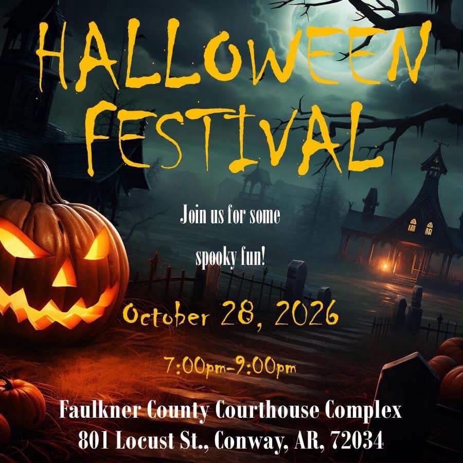 CountyFaulkner's tweet photo. HAPPENING TONIGHT: FAULKNER COUNTY HALLOWEEN FESTIVAL!!!

Info: https://t.co/9VnFIJUFB2

#FaulknerCountyLaw #FCSONews https://t.co/Uoi5Pw7qUX