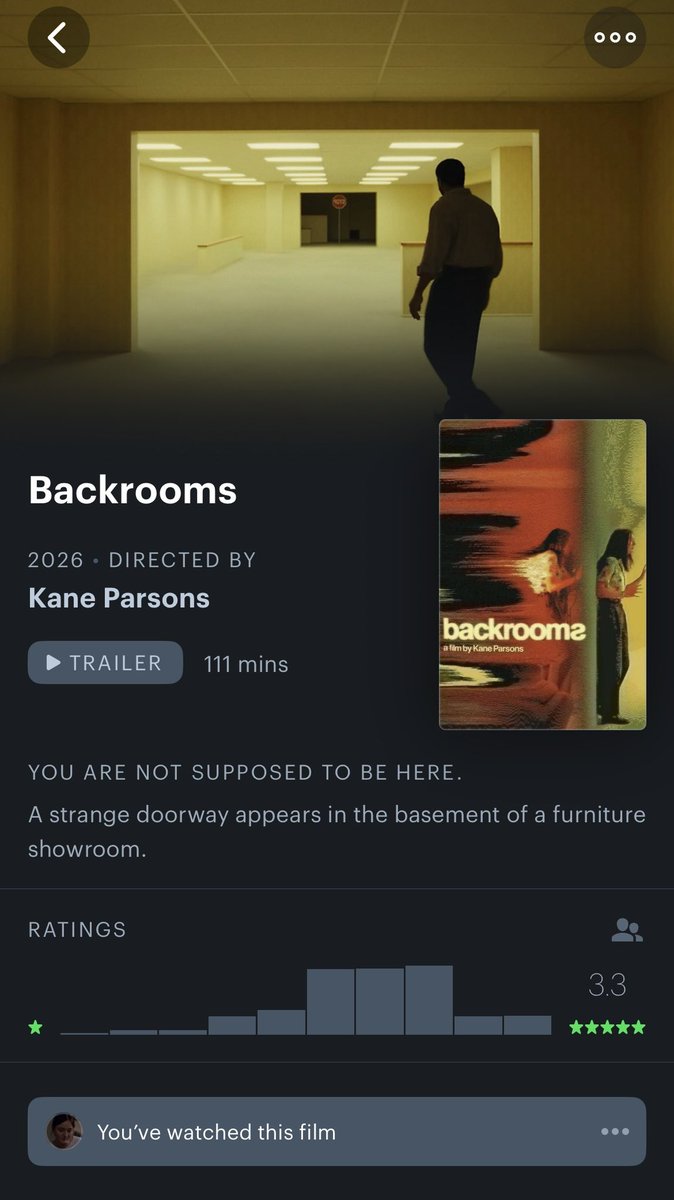 MartyByrdFanAcc's tweet photo. I’m normally not one to critique this amazing app that I use everyday, but do you guys think Letterboxd should change films release dates to theatrical ones instead? It’s just so funny seeing Obssesion as a 2025 film while Backrooms is 2026 https://t.co/Qckp5Vcvb4