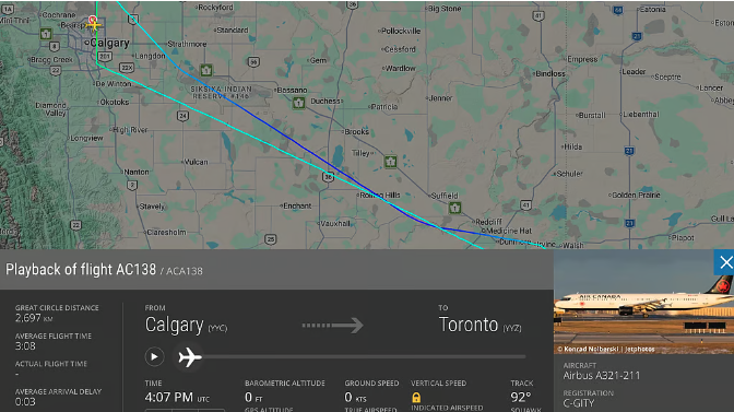 WesternStandard's tweet photo. Air Canada flight to Toronto declares emergency, returns to Calgary

https://t.co/qqp7AqxabE https://t.co/TN73zXJ5W2