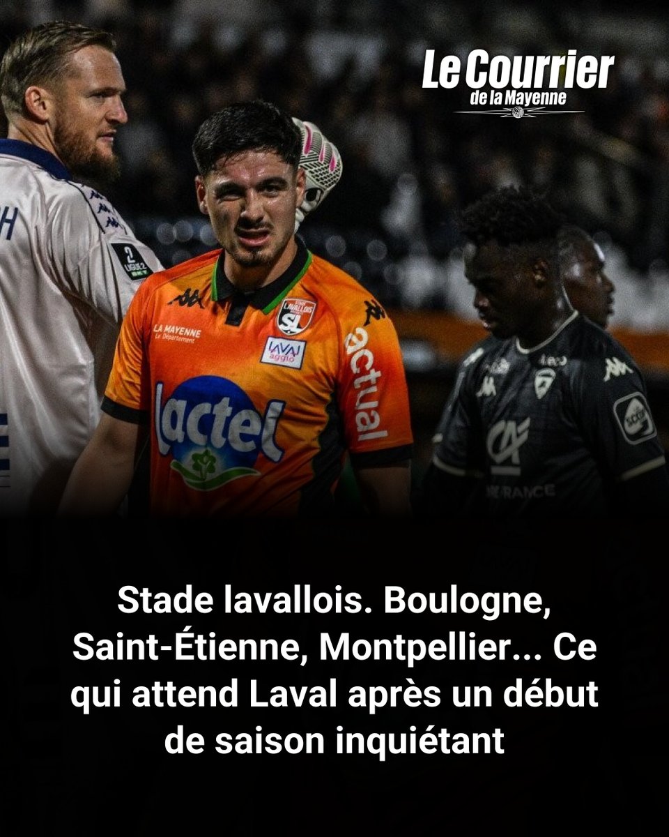 CDLM53's tweet photo. Stade lavallois. Boulogne, Saint-Étienne, Montpellier... Ce qui attend Laval après un début de saison inquiétant
➡️ https://t.co/nmYKoa1jx0 https://t.co/jYNdrfKRIn
