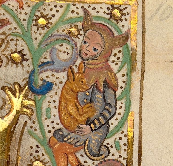 WeirdMedieval's tweet photo. man and his creature, germany, 15th century https://t.co/WHSNi6jNWG
