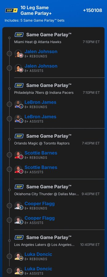 GamblyBot's tweet photo. 🎱 Wednesday NBA 8-Ball Mega Parlay via @danblah25 

🔗 Tail Here: https://t.co/vljKEgLi4W https://t.co/sORRKxqR7G