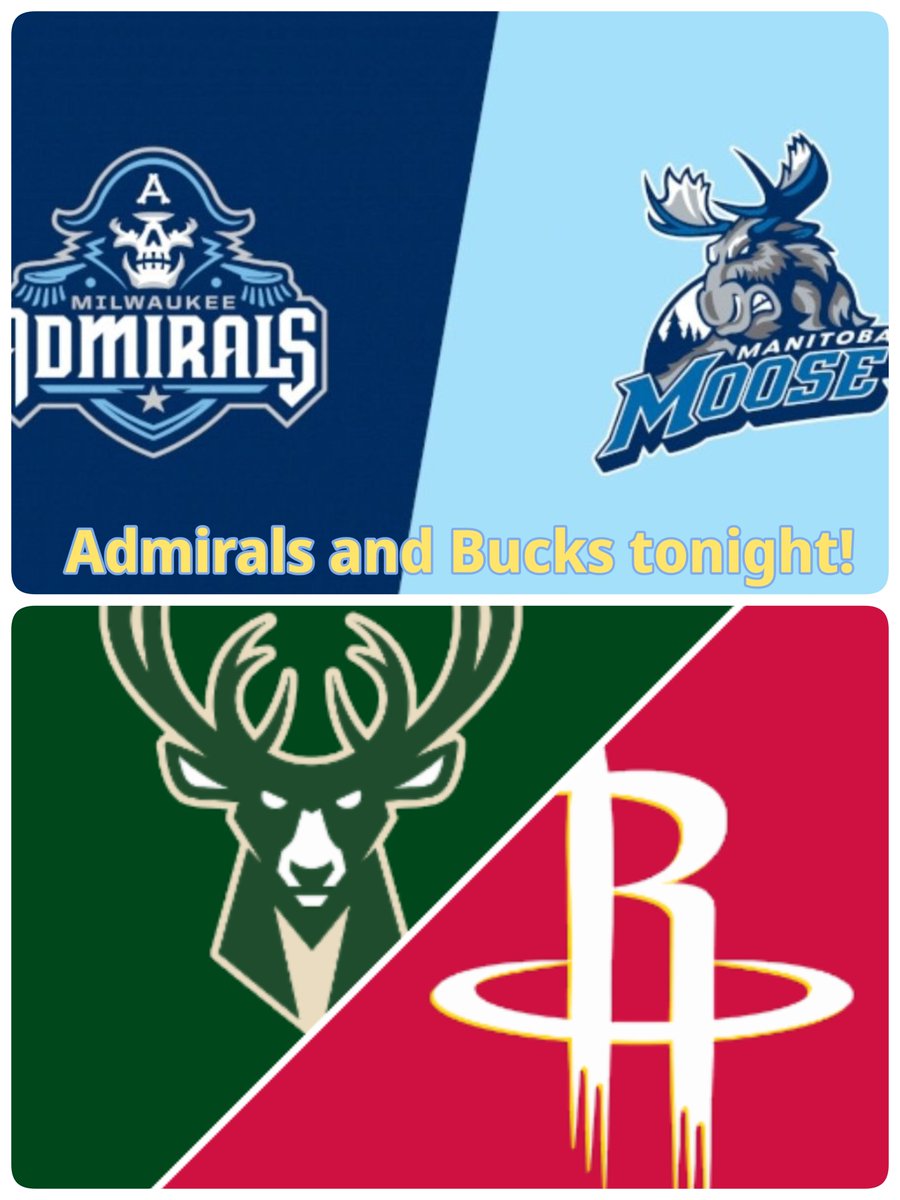MajorGoolsbys's tweet photo. Both the Admirals and Bucks play tonight! Plus there's that little matter of game 5 of the World Series. $10 pitchers during the Brewers game! 
Get here early!!! https://t.co/d3CgYTuz21