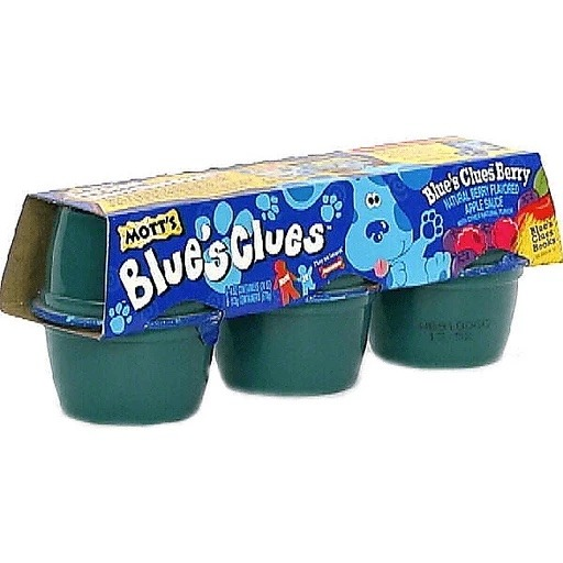 NostalgiaFolder's tweet photo. Mott’s Blue's Clues Applesauce (1999) https://t.co/6UYhGbRauR