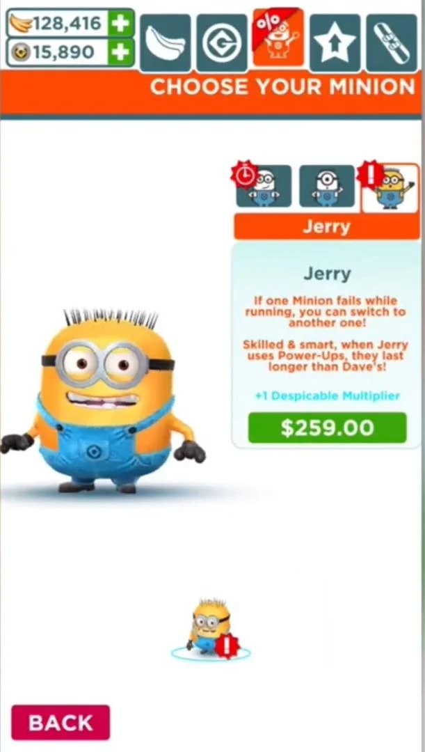 MinionRushEOSCD's tweet photo. Minion Rush Fun Fact #1: When Jerry was added to Minion Rush, he initially costed 2.4K Tokens.

It was then changed to make him cost $20 shortly after.

Sources: https://t.co/Eg3pIAJPOG, https://t.co/ujAZaJN0AD

#MinionRush https://t.co/IGfF3hQACv