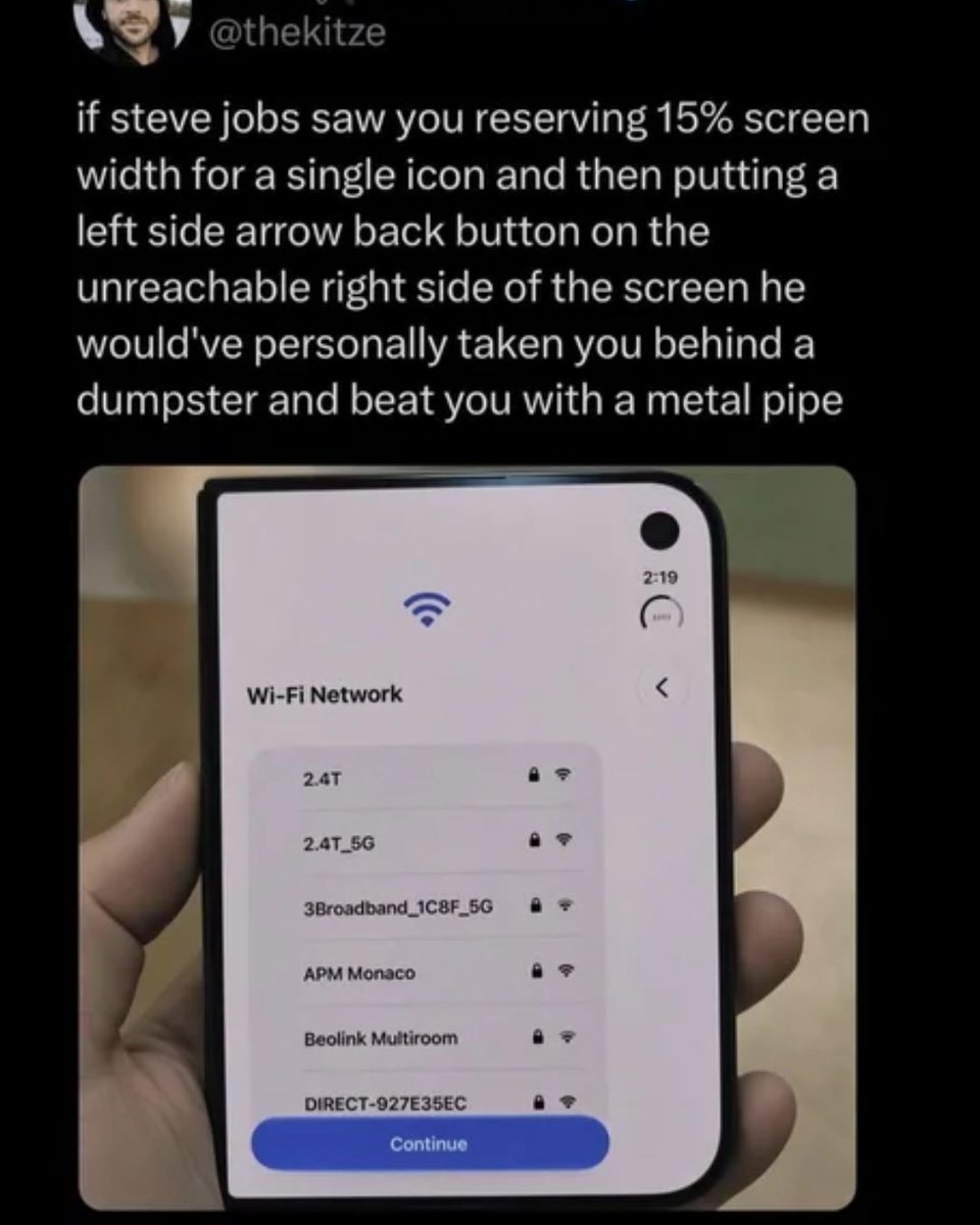 Memedroid's tweet photo. techtechtechtech
#tech #memes #apple #stevejobs #funny https://t.co/43YOWh3hHy