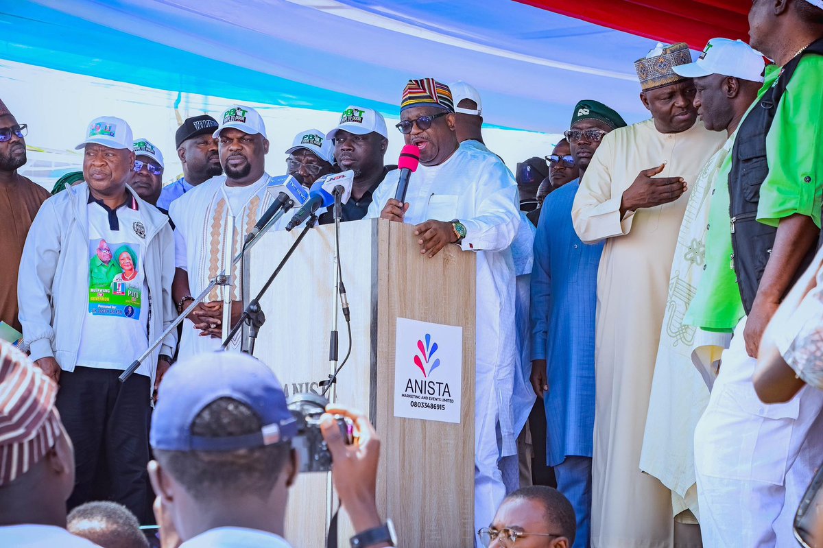 CalebMutfwang's tweet photo. Today, I inaugurated the Plateau State Chapter of the PBAT Door-to-Door Movement at Langfield Event Centre, Little Rayfield, Jos, and commissioned 25 campaign vehicles donated by the movement’s Grand Patron, High Chief Government Oweizide Ekpemupolo, popularly known as Tompolo.

The occasion provided an opportunity to reaffirm my support for President Bola Ahmed Tinubu and his re-election in 2027. My conviction about his leadership took shape during our personal interaction shortly after the 2023 general elections. Even though we belonged to different political parties at the time, I saw a leader committed to making Nigeria better.

We recognise the economic and security challenges confronting our country. These realities demand honest acknowledgment and sustained action. While we have yet to reach our destination, I believe the steps being taken are moving us towards lasting improvements. I appeal to Nigerians to remain patient as ongoing reforms take firmer root.

For us in Plateau State, the support of the President remains particularly significant in our pursuit of peace and security. We will continue to strengthen collaboration with the Federal Government to dismantle criminal networks, protect our communities and restore lasting peace.

The proposed dualisation of the Mararaban Jama’a–Mangu–Pankshin–Langtang–Shendam road corridor, extending across River Ibi, also holds considerable promise for our people. A technical team from the Federal Ministry of Works is already in the state undertaking preliminary work, and I am hopeful that the necessary details will be concluded before the end of the year.

For communities that have endured inadequate road infrastructure for decades, this project represents an opportunity to improve connectivity, strengthen commerce and open up new economic possibilities.

As we prepare to host President Tinubu on November 14, 2026, at Zaria Road Stadium, I have charged members of the movement to deepen engagement across our local government areas, wards and polling units. I encouraged each member to mobilise 50 people for the rally as we demonstrate our support for the President.

Our engagement must remain peaceful, responsible and rooted in meaningful conversations with the people. We must listen to their concerns, explain our convictions clearly and conduct ourselves with respect.

I appreciate High Chief Government Oweizide Ekpemupolo for donating the 25 vehicles to support the movement’s grassroots outreach. I urge those entrusted with them to use them responsibly and strictly for their intended purpose.

Earlier, I received the movement’s leadership on a courtesy visit to my office, where we reaffirmed our commitment to mobilising support for President Tinubu and other APC candidates.

I also acknowledge the participation of the APC National Chairman, Professor Nentawe Yilwatda, party leaders, stakeholders and members of the movement. Effective coordination will be essential as we strengthen engagement across the state.

Our responsibility remains clear: to pursue peace, advance development and build partnerships that deliver tangible benefits to the people of Plateau State.