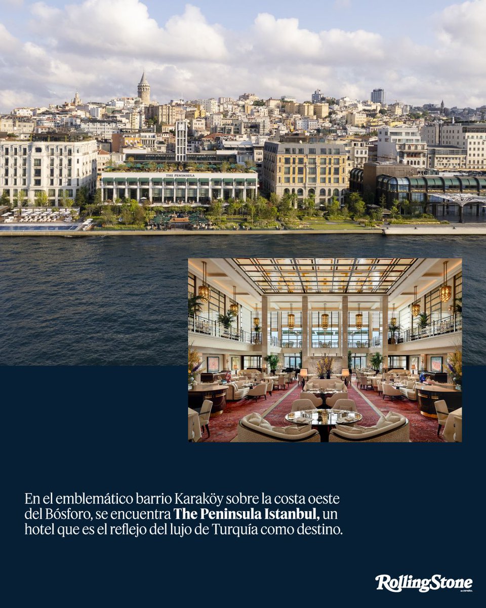 rollingstoneEE's tweet photo. ✨ Entre el Bósforo y la historia de Estambul, The Peninsula Istanbul propone una experiencia donde el patrimonio turco convive con la gastronomía y el bienestar.
#ThePeninsula #Istanbul #Viajes 
https://t.co/RHG8Nuk4Ga https://t.co/foMvt606Bj