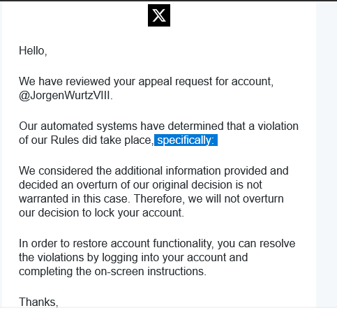 JorgaltWurtz's tweet photo. twitter genuinely hates me so much they arent even giving a reason anymore to why my old account was suspended a year ago 💔💔 https://t.co/uZpgENg6Ds