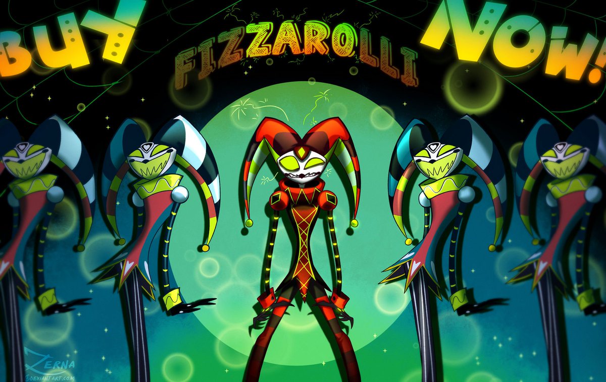 TheZerna's tweet photo. It's a good day to coincidentally have a rogue Fizzbot OC.

#Helluvaboss #Fizzbot https://t.co/xGOY09g1N0