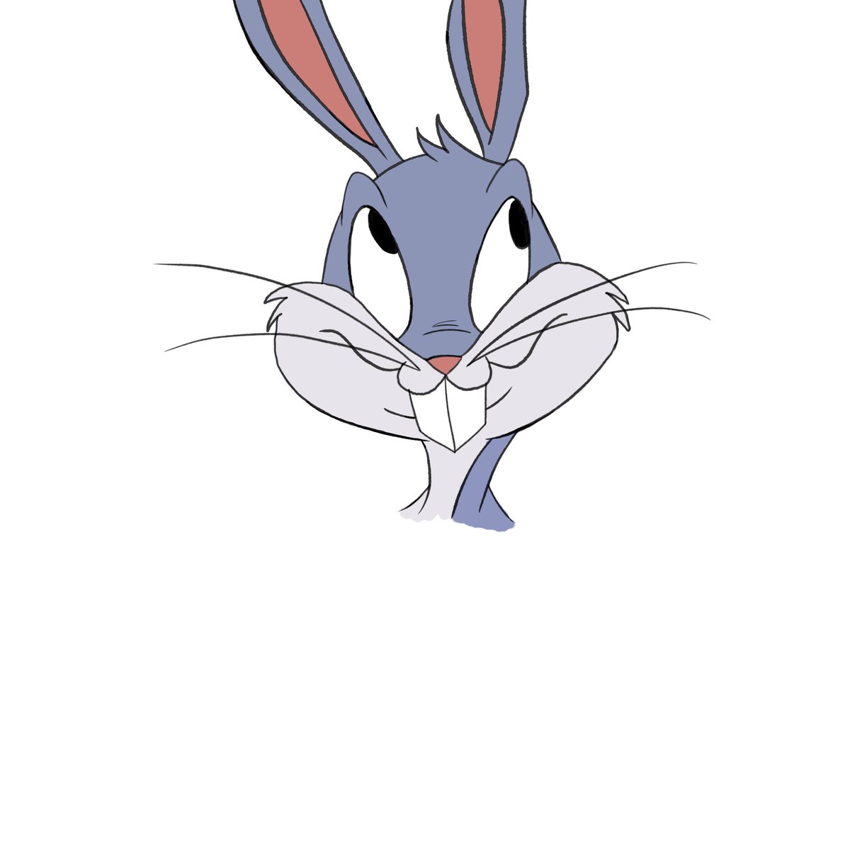 emparkL's tweet photo. Doodled a bugs face I liked while watching looney tunes cartoons #looneytunestwt #bugsbunny https://t.co/GH0XGH5zz3
