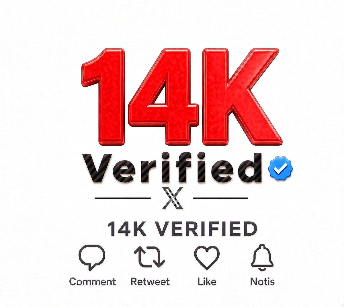 safa27s's tweet photo. Take +14k verified followers❗️

Say Let's go 👋

I will boost your page 🎉💯 https://t.co/7u2ONjBvZw