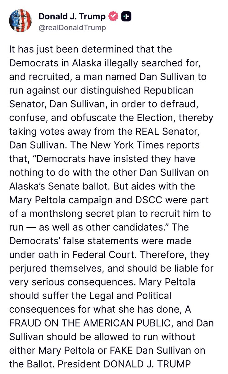 SteveCortes's tweet photo. President Trump on the Democrats’ fraudulent scheme in Alaska: https://t.co/sYvkBcej0f