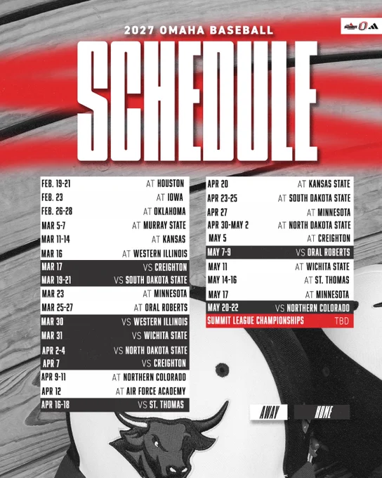 2027 Omaha Baseball Schedule