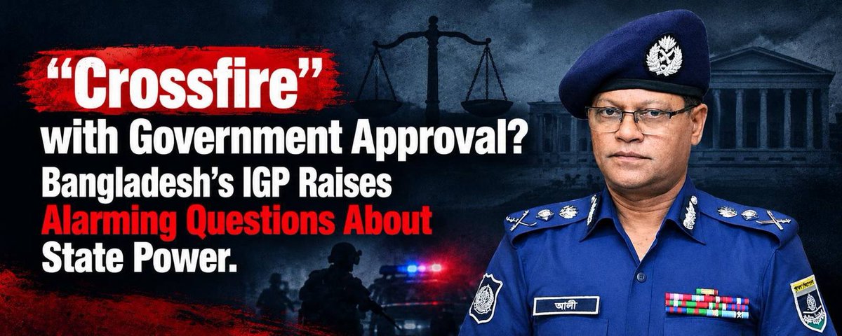 “Crossfire” with Government Approval? Bangladesh’s IGP Raises Alarming Questions About State Power