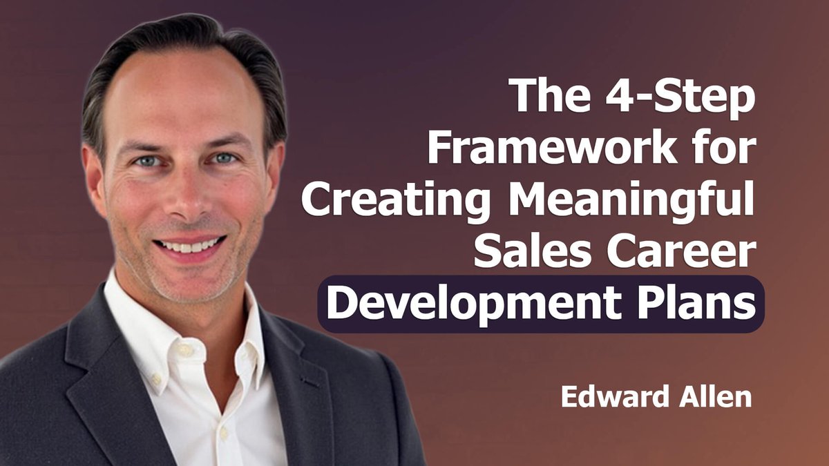 GoModernSelling's tweet photo. Reps stay where they can grow. A 4-step framework for sales career development plans, on the Modern Selling Podcast from @GoVengreso: https://t.co/mr4WMfZvyx https://t.co/yFM2UOfxZ4