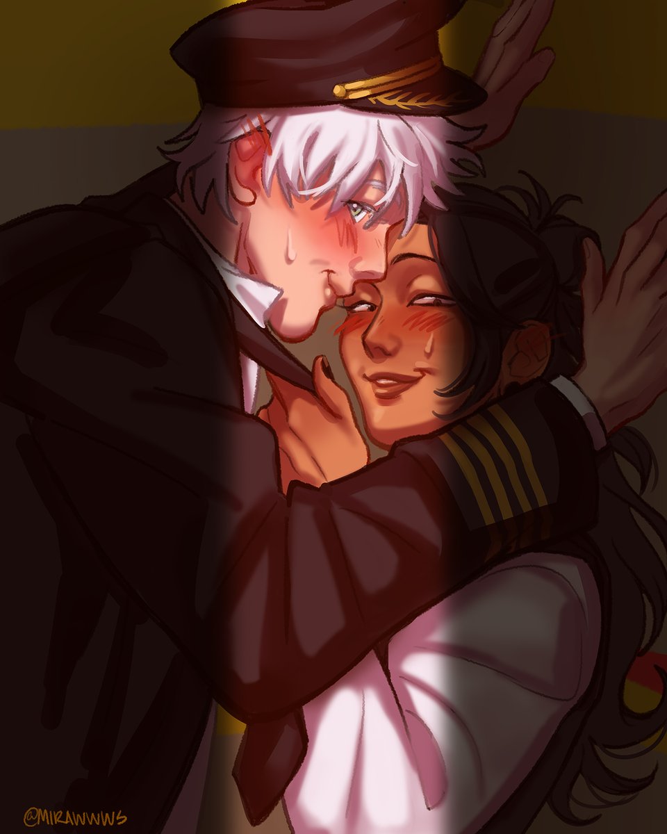Mirawwws's tweet photo. With a taste of your lips, I'm on a ride 💖👨‍✈️✈️ #goge #satosugu https://t.co/wn2BP5N1sS