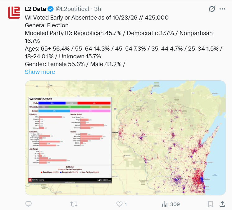 TobyMGData's tweet photo. But honestly- how does the same org come up with the map above and this one?
(I'd tag but they blocked me for calling out this model) https://t.co/HLqViev0TQ