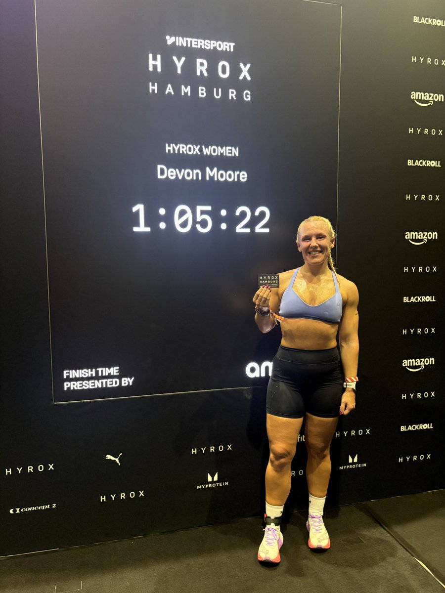 DevonMoore8's tweet photo. HYROX Hamburg - Open Solo ✨ https://t.co/cFIUWZVcAD