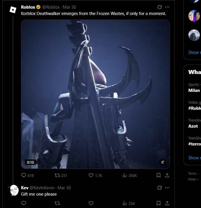 groupieIook's tweet photo. @KevlnKevin @Roblox k https://t.co/gN5dPenwTy