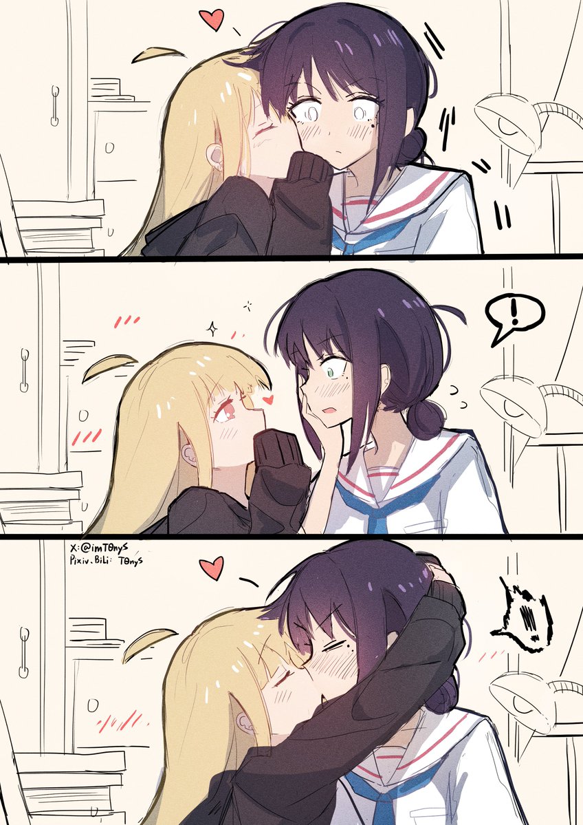ynxldsmjt's tweet photo. 我喜欢百合那纯粹深厚的恋爱，相互靠近，互相长久陪伴成长、深入依偎着对方、关心着彼此，感受着温暖亲切，心里思念着对方，细腻微妙的感情，萌生出热烈的对爱的渴望，相伴的点滴组成的珍贵回忆，从清涩到深爱，内心感情满溢迸发而出的爱，那些优秀百合作品所传达岀真挚情感让我感到很甜，非常治愈我 https://t.co/UTQll1guWl
