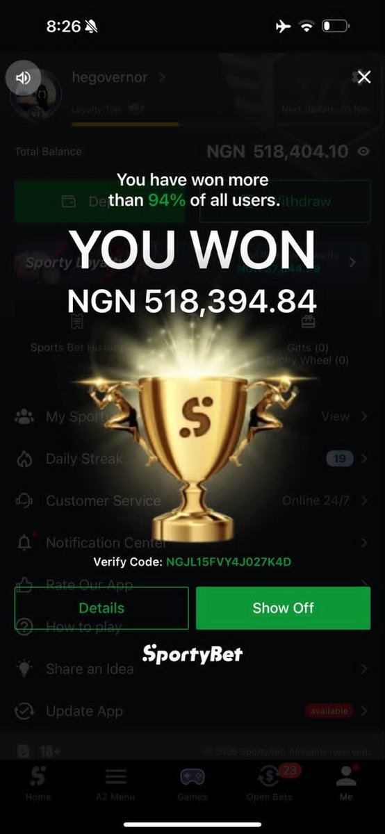 nobl_ig5100's tweet photo. 40 odds finally boom 🏆🏆🥳🥳💥💥

After so many cut 1 🎉🎉🎉

Drop your won slip below ✅✅✅ https://t.co/u8KTn1AnaQ