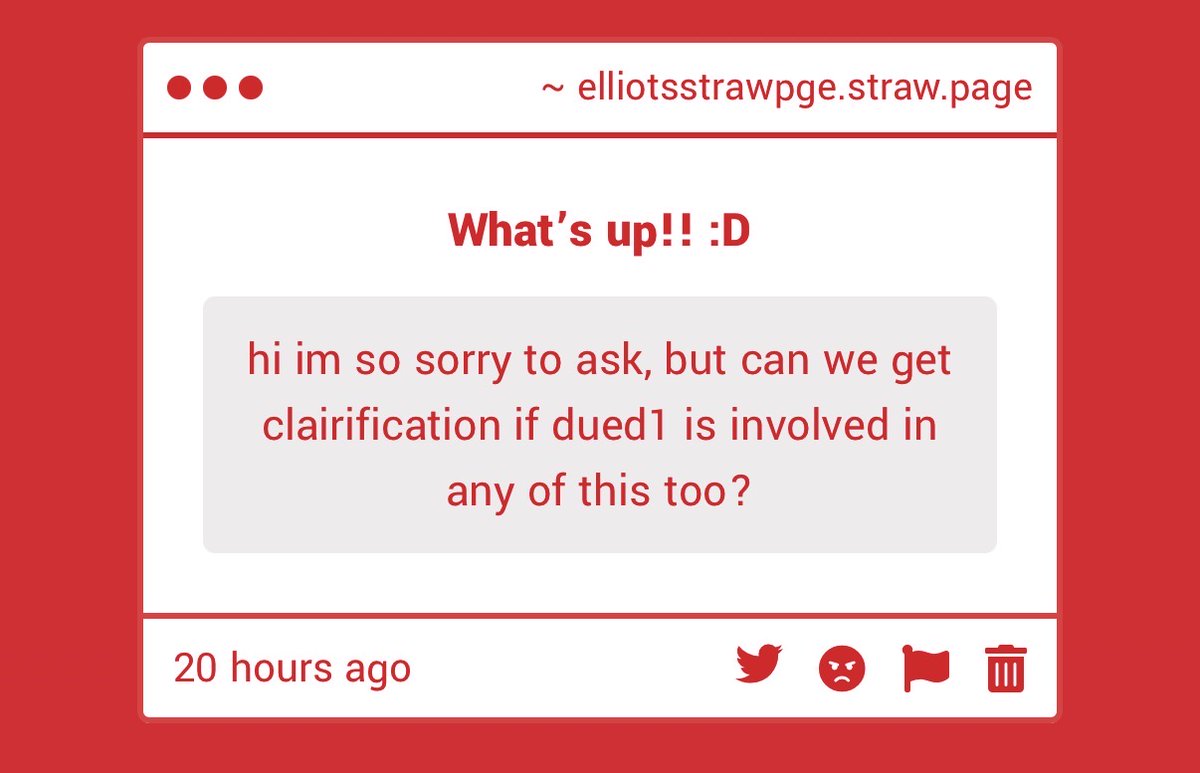 Average_sys's tweet photo. Elliot speaking! 📞
1 - Nope! He hasn’t touched the discord server in years. That’s why I made the document, so he’ll see it!
2 - tysm! I’ll tell them you said this. I’m trying to check strawpage somewhat frequently;D
3 - okay made me cry a little. Tysm /pos https://t.co/BNBi1rmJd3