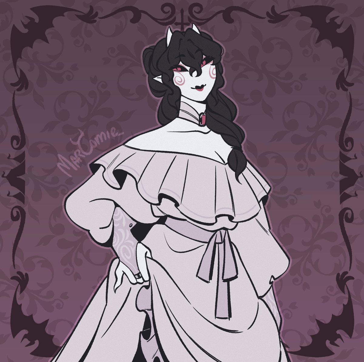 MarComie_'s tweet photo. The Vampire Circus — Columbina [6/7]🩷🦇
The mysterious lady in the portraits that seems to follow you with her gaze👀
#TheFreakCircus #TheFreakCircusColumbina https://t.co/e8MD0AyZ4e