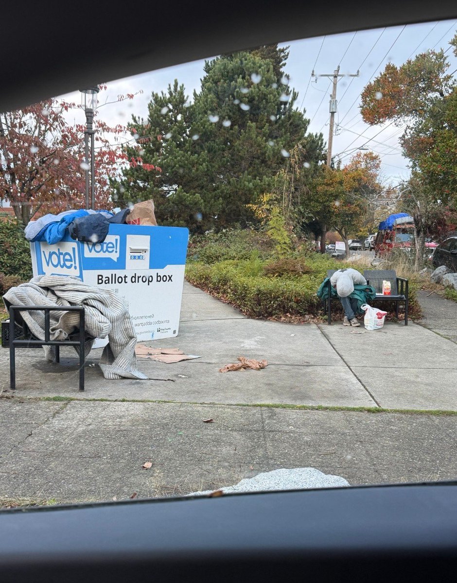 thehoffather's tweet photo. WOULD YOU DROP YOUR BALLOT HERE?

This is the ballot drop box at the Crown Hill Safeway in the Ballard Neighborhood of Seattle.

I thought Bob Ferguson was sending in the unarmed National Guard to keep drop boxes secure

H/T @PeakSeattle https://t.co/yD8eO4Y1TB