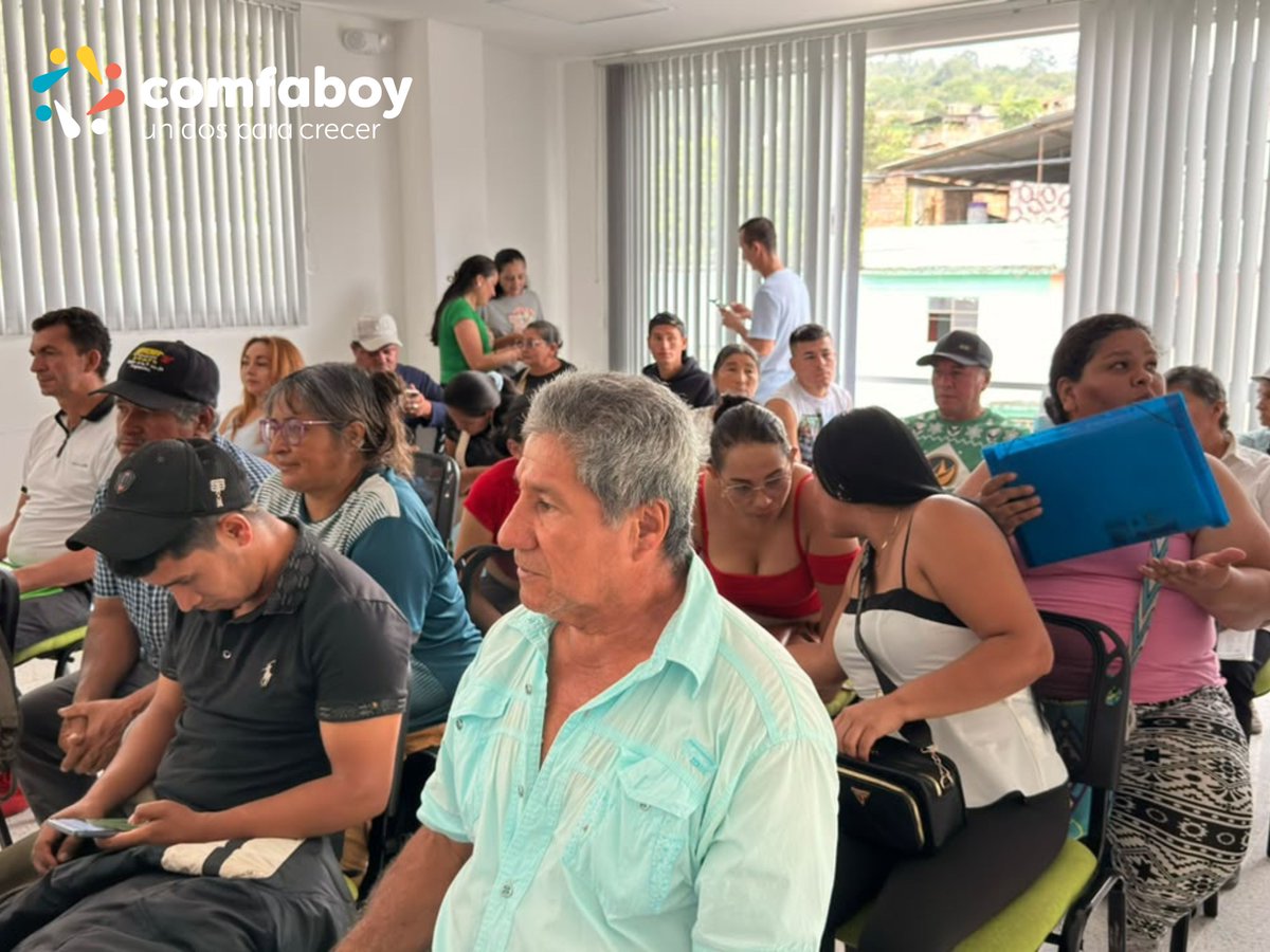 comfaboy's tweet photo. ¡Seguimos trabajando por el bienestar de nuestra comunidad, hoy desde el municipio de Pauna!
En Comfaboy realizamos acompañamiento a la Jornada de Atención a Víctimas, sumándonos a este espacio de orientación y atención para acercar nuestros servicios a quienes más lo necesitan. https://t.co/19i0VhotT6