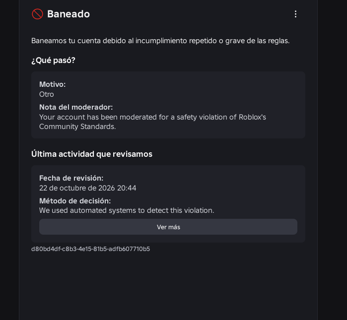 AnkuTanaka's tweet photo. @Roblox Can someone help me? They banned me for no reason and nobody from Roblox is helping me. https://t.co/KnwStvTqkY
