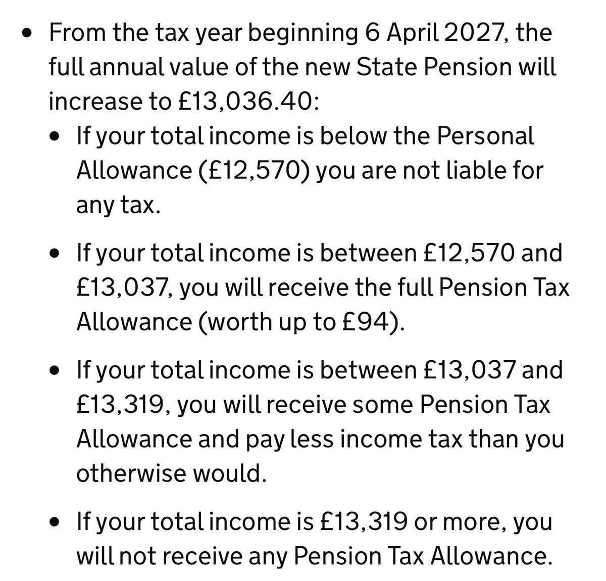 DanNeidle's tweet photo. Let’s welcome into the world the UK’s new 53% tax rate, for pensioners earning between £12,570 and £13,037: https://t.co/YOEQJKndXi