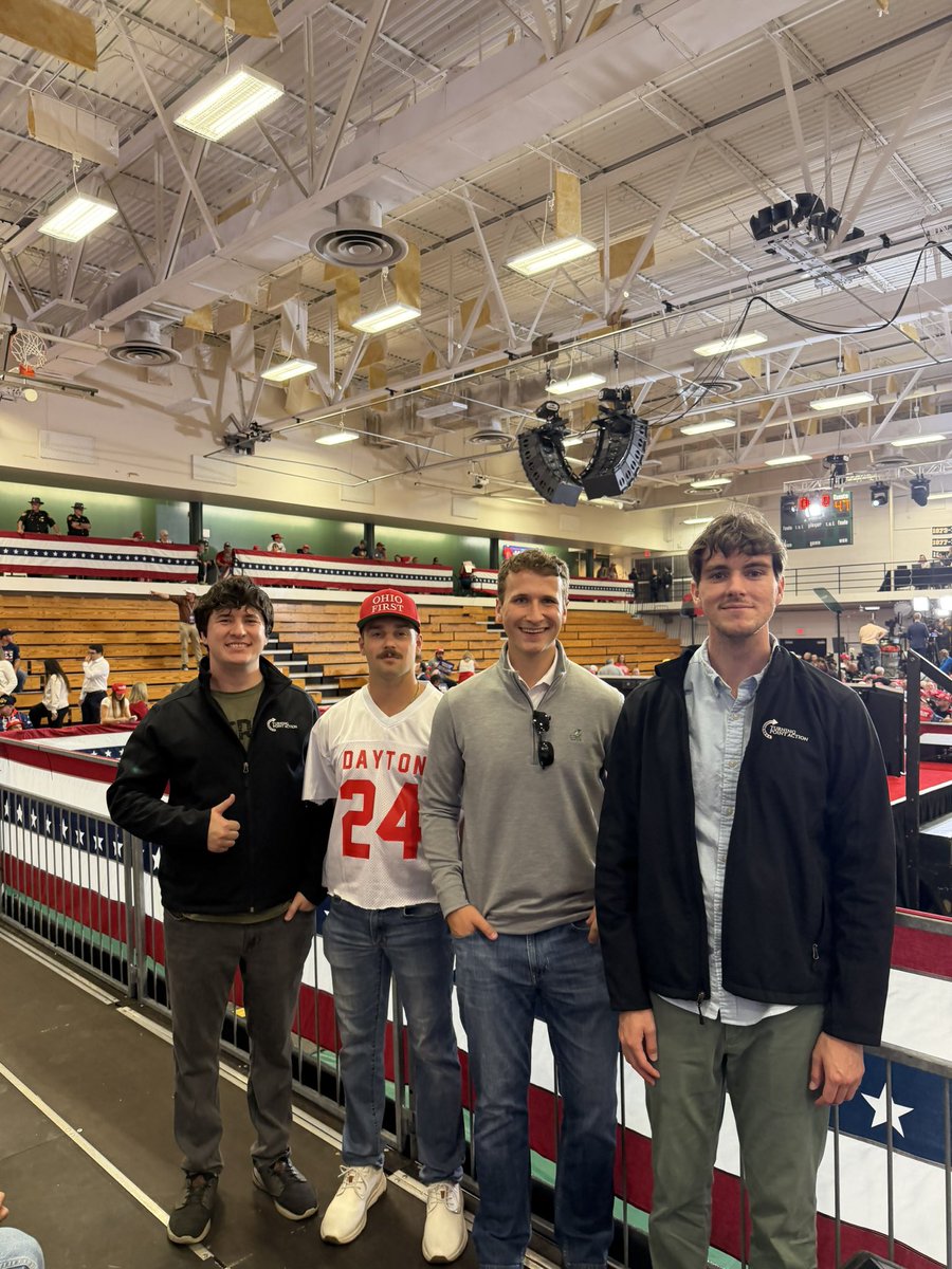 CalKildowOH's tweet photo. Turning Point Action Patriot Squad is in Chillicothe awaiting the 47th President‼️ https://t.co/O0kr80sTQ9