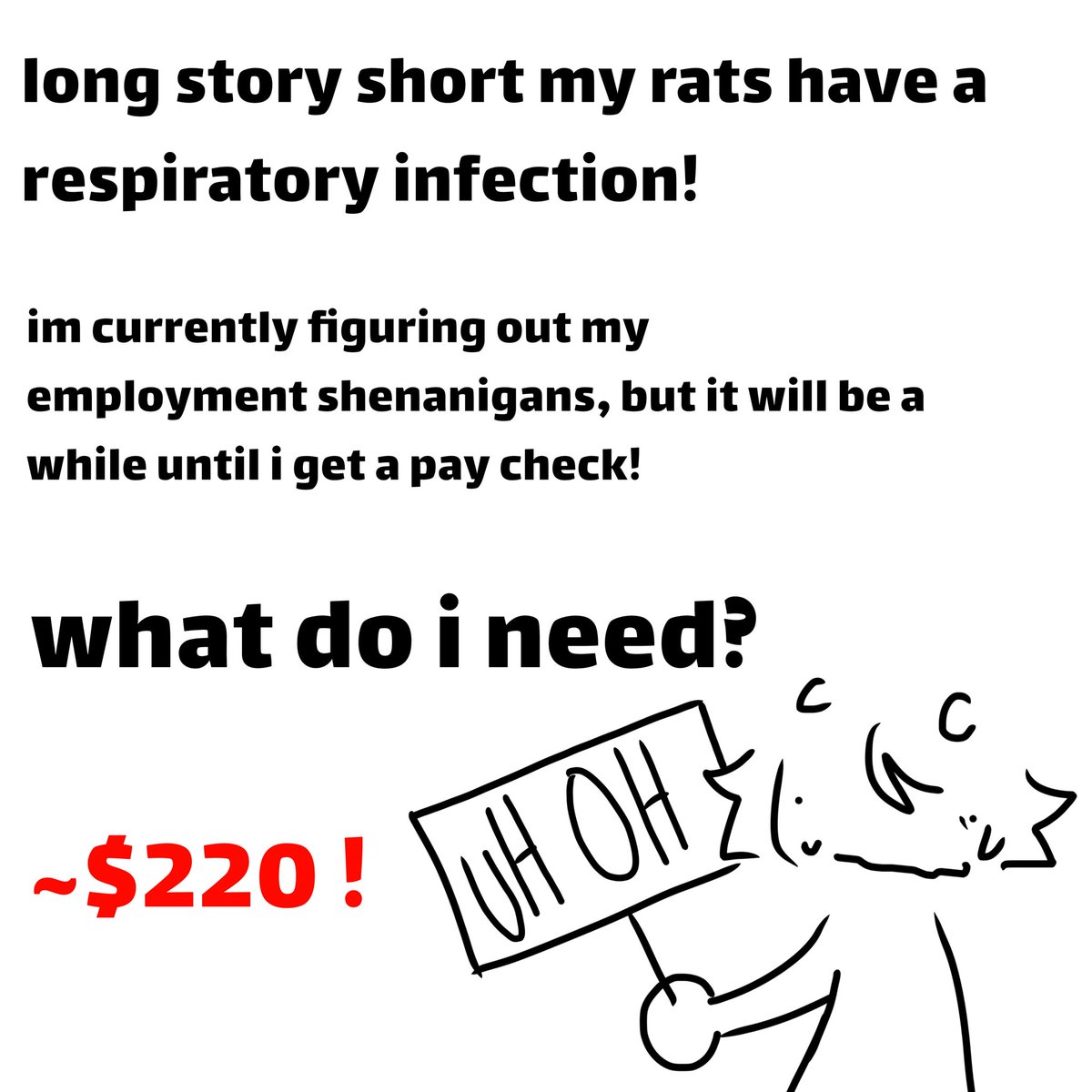 descentinsong's tweet photo. HI please share! hi! hiii!!! vet bills are scary!!! #commissionsopen https://t.co/OEM06gYXDr