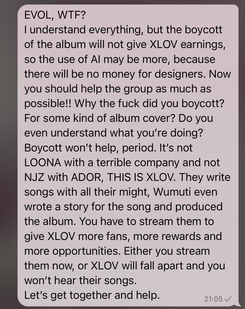YaoiItsLive's tweet photo. Evol how do you expect quality albums if boycotts leave them with no money? Less money=more AI, since it’s cheaper We need to buy albums and stream XLOV so they can afford designers and better comebacks #XLOV #엑스러브 #i_equals_i
#XLOV_i_equals_i #XLOV_Hush
#XLOV_ToothGemChiwawa https://t.co/IQzjQTOAWi