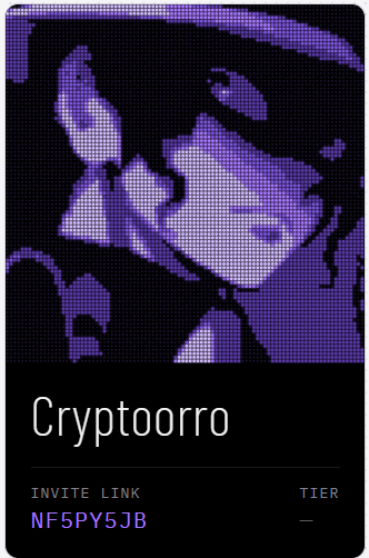 Cryptoorro's tweet photo. Applied!

I'm logging in and collecting the badges.

https://t.co/lnYzReO0Yh https://t.co/adql5fQ08N