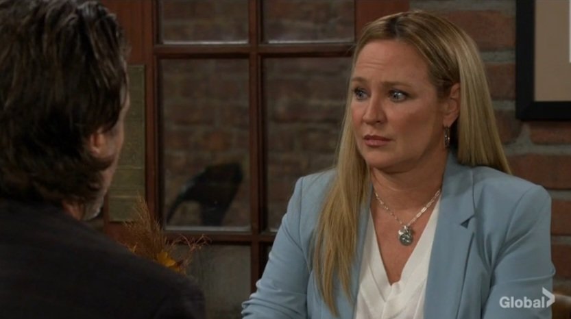 mpaden2002's tweet photo. #YR Thursday US
Nick and Sharon at CL. Sharon talks about treating Matt. Nick thought he and Mariah had talked her out of it. Sharon questions Nick about Matt whereabouts. Nick tells her he's in a facility out of state. https://t.co/6Be0tDzXFd