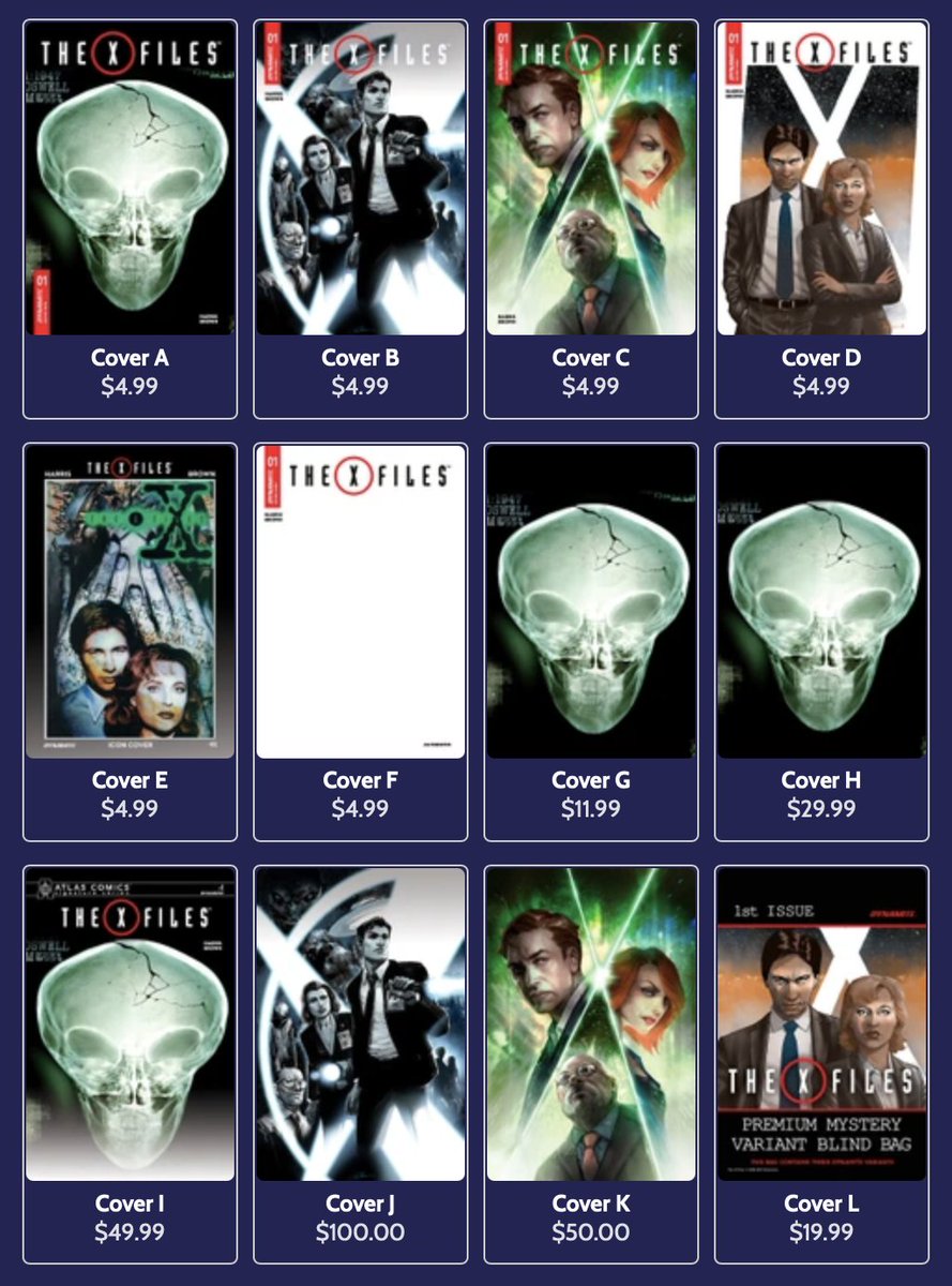 TheXFilesNews's tweet photo. X-FILES NEWS:
There will be 12 versions of the new upcoming X-Files comics, with a selling price ranging from $4.99 to $100! Which cover do you prefer?