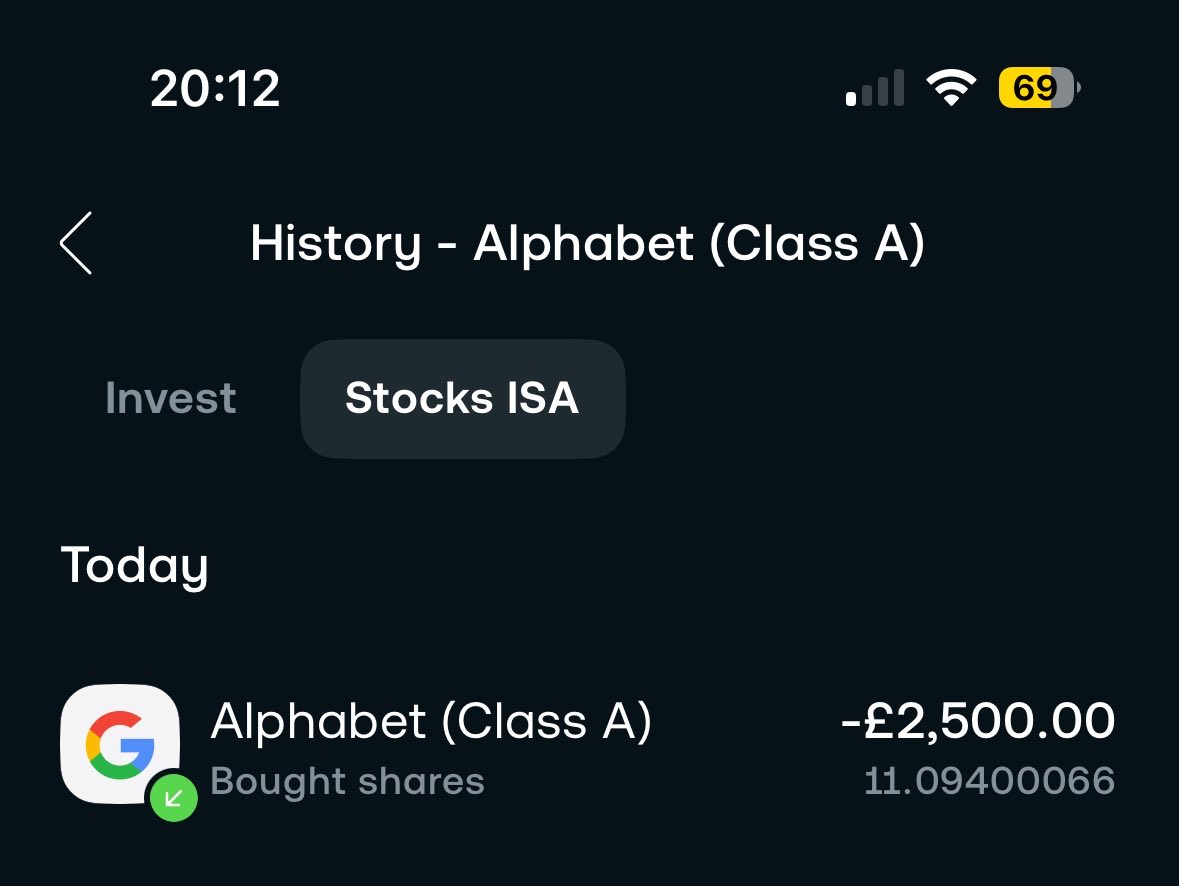 CompoundingISA's tweet photo. Couldn’t resist - $GOOG  11 shares acquired - average $300

Might be catching a falling knife but happy to take the risk to get into a position here. 

Will look to increase on further correction. https://t.co/KEpDR3ZnE2