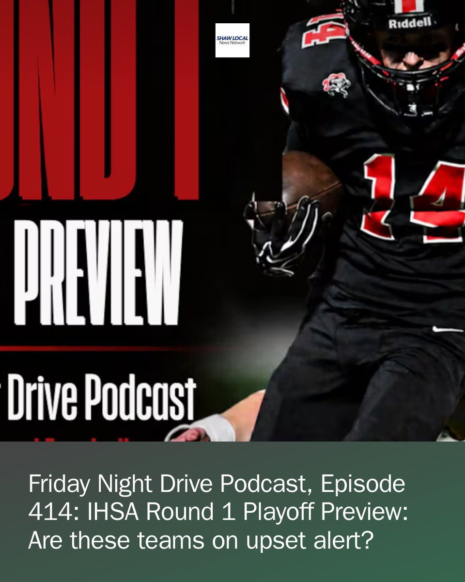 FNDrive's tweet photo. Hosts Josh Welge and Steve Soucie break down the First Round of the 2026 IHSA football playoffs. https://t.co/iODYgPXYvJ