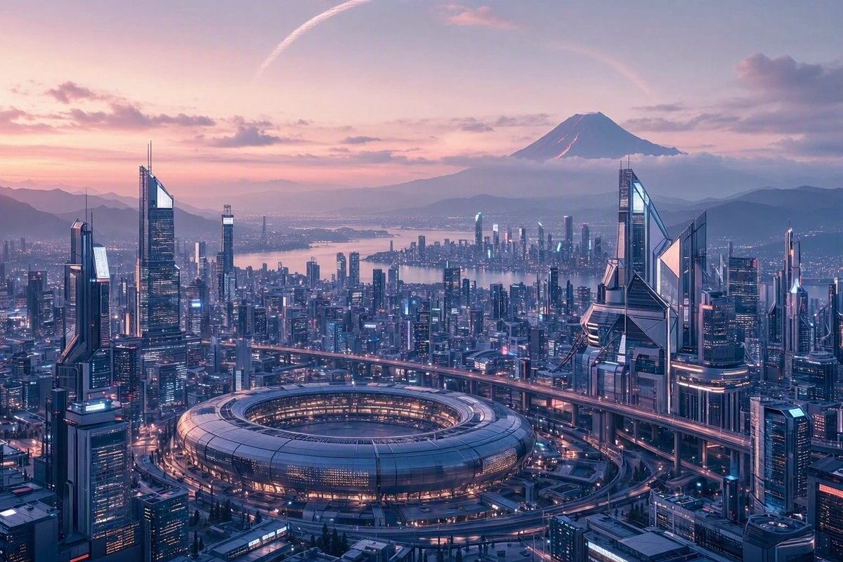 SuryaPanwar18's tweet photo. A city built for tomorrow, beneath a sky that feels beyond time. 🌌🏙️

Somewhere between reality and imagination, the future is taking shape. 🚀✨ https://t.co/nyHRG0YTXW