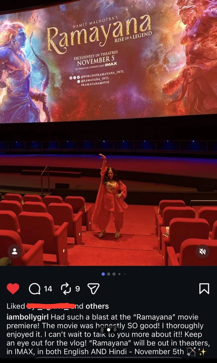 MASTERBLADE555's tweet photo. #Ramayana World Premiere Reviews are out &amp; It's an EPIC BLOCKBUSTER! ❤️❤️

Ourstupidreactions liked it too! 🤝

#Reviews #Responses #Hollywood https://t.co/S4jLpIw8jD