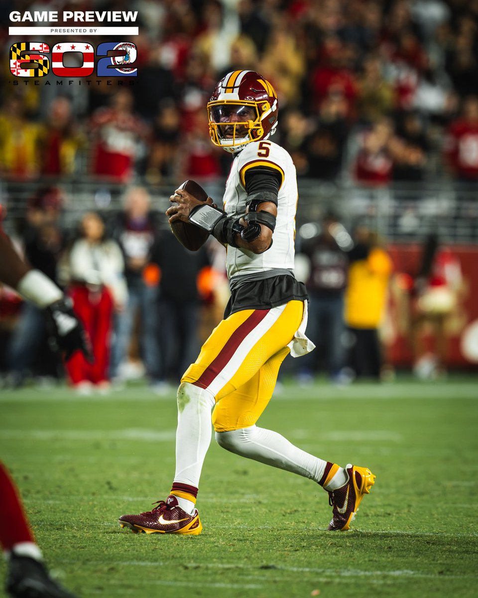 Commanders's tweet photo. 🗓️ Week 8: #PHIvsWAS
🏟️ Northwest Stadium
📺 8:20pm on NBC