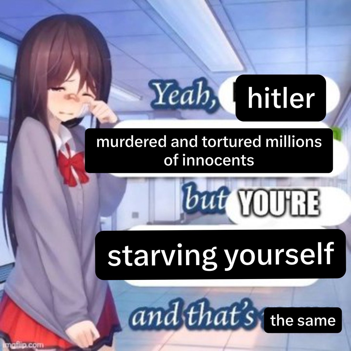 ttoiwi5's tweet photo. ppl on tiktok when u tell them u have eating disorder https://t.co/GRvBIHYiej