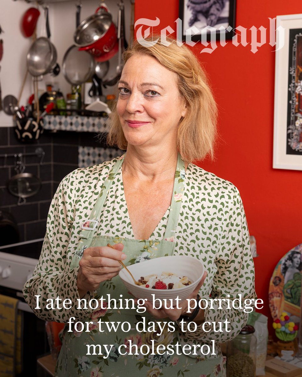Telegraph's tweet photo. 'I’m on the miracle “oat cure” devised by a research team at the Institute of Nutritional and Food Science at the University of Bonn, and, oh heavens, it’s very German: just three portions of oat porridge per day'

🔗:https://t.co/7WkMk60cR9 https://t.co/jrkHHfzgFv